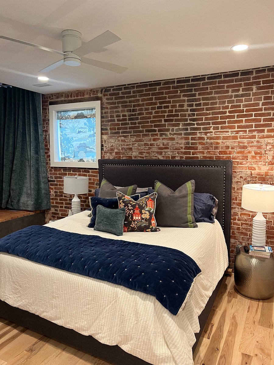 Comfy, cozy master bedroom.