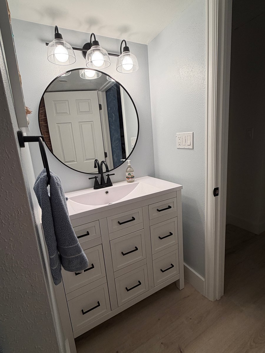 Bathroom in basement area