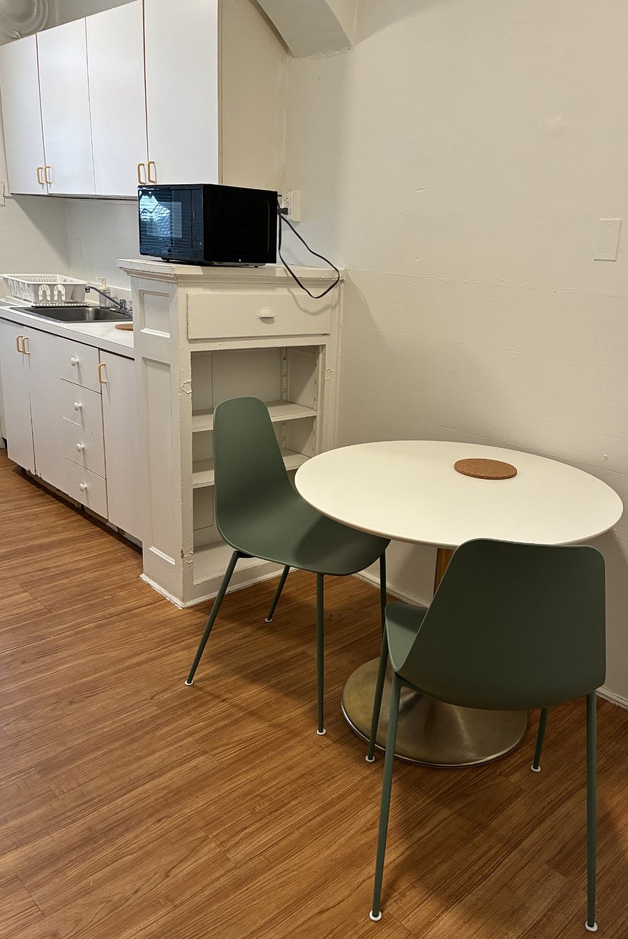 Kitchen with nook.