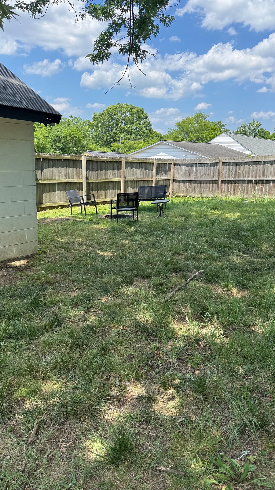 Backyard firepit