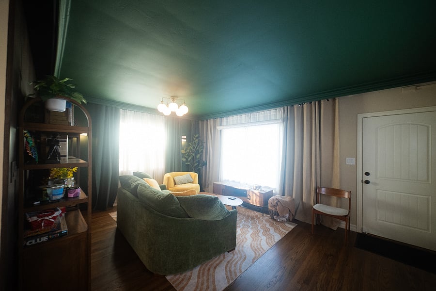 You can remove the TV and instead enjoy the view of the park across the street. If you'd like movie night, there's a projector hidden in the design.