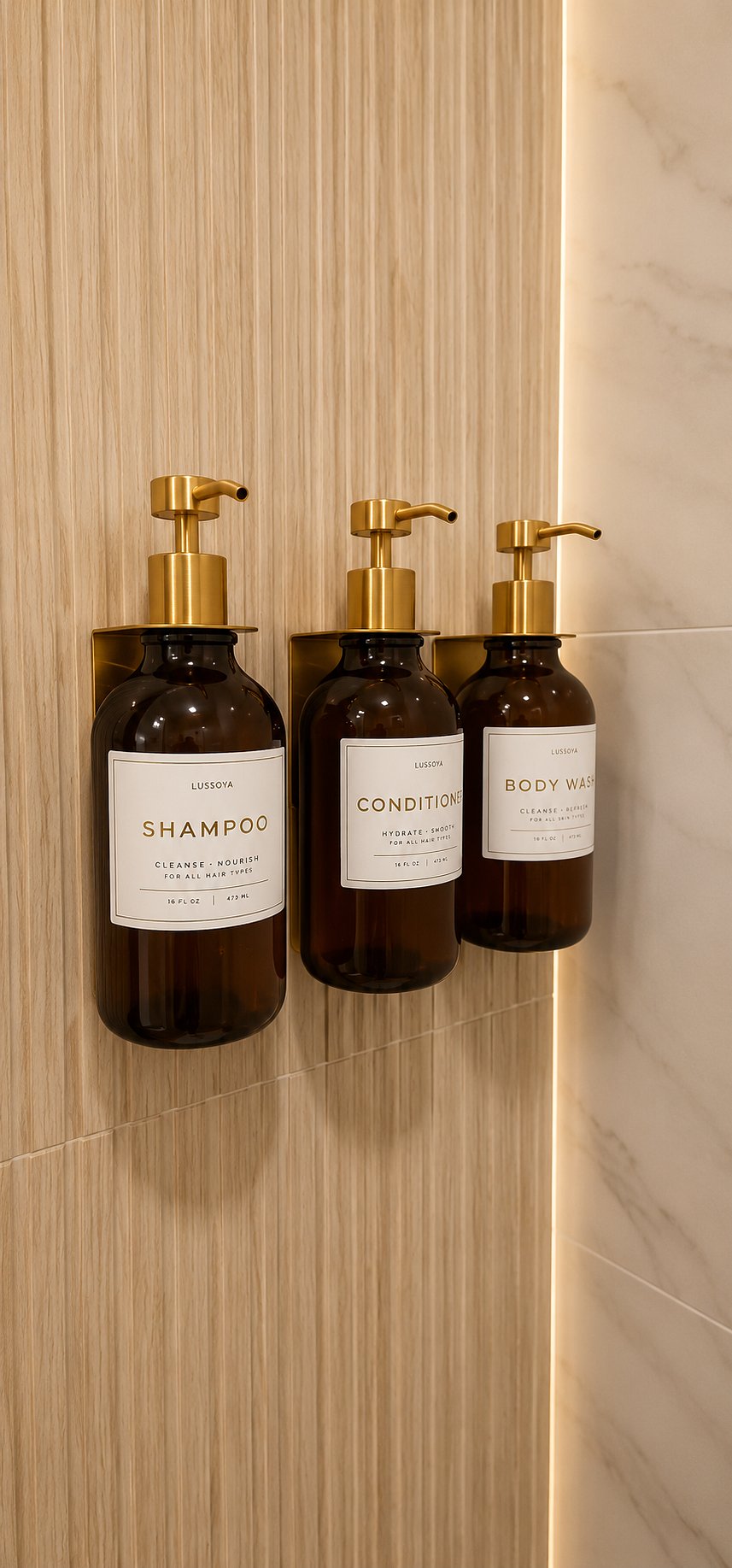 All bathrooms come with a start up Shampoo, Conditioner, Body Wash and Hand Wash.