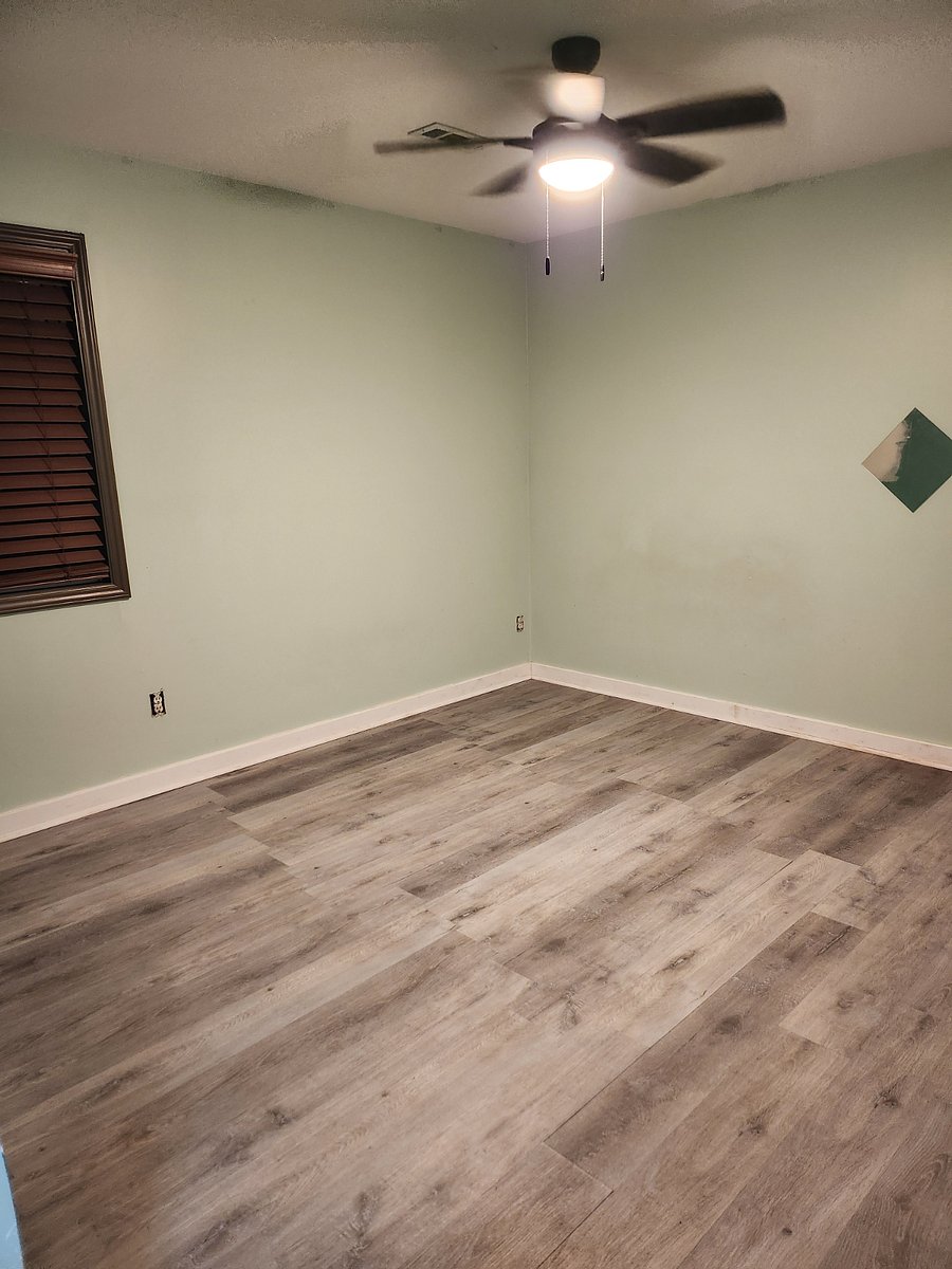 Bright, welcoming office at the front of the house. Updated pics with furniture coming soon.