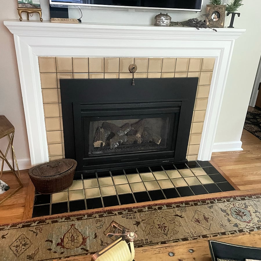 Turn the fireplace on with the remote for a cozy evening on a cold night