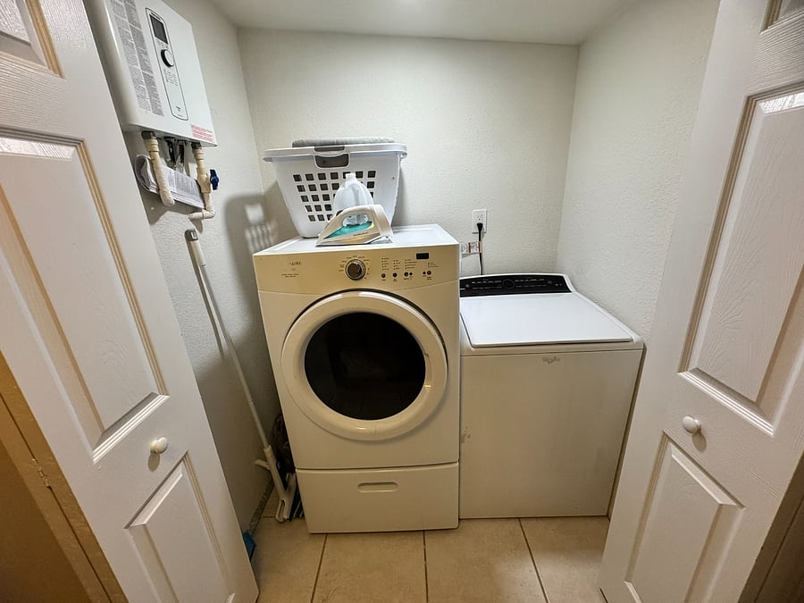 Full size washer and dryer