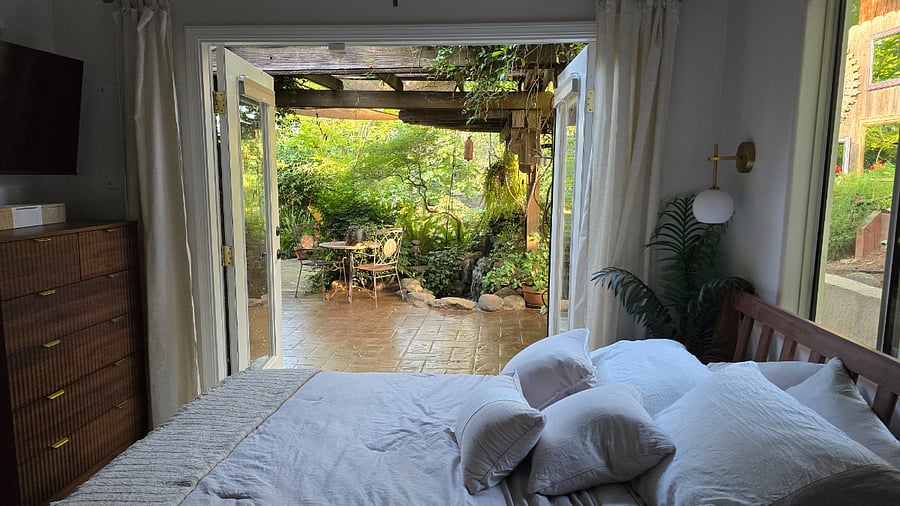 The bedroom view is beautiful!