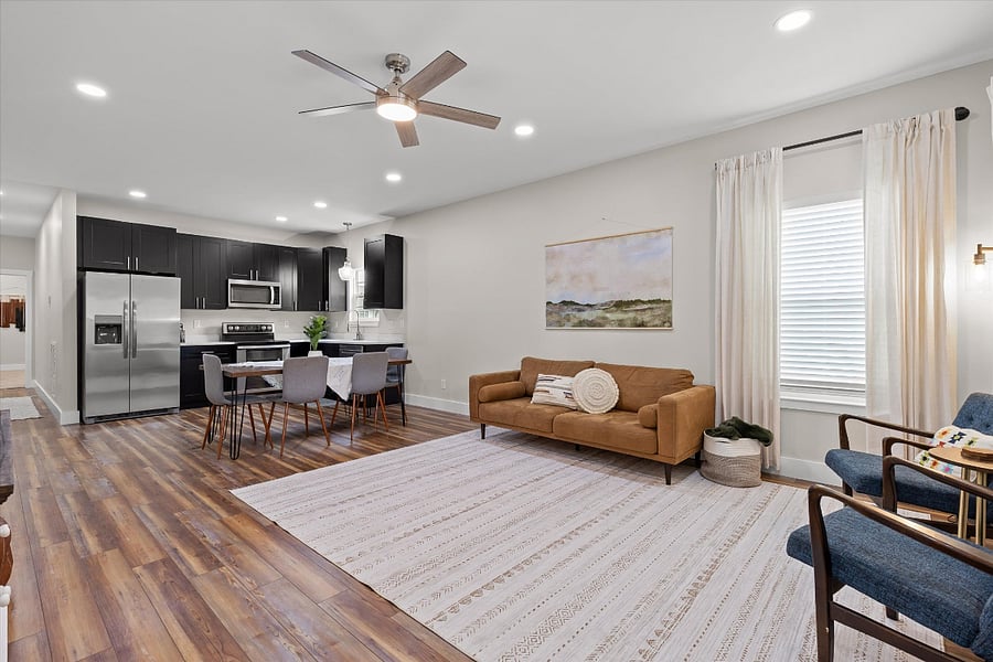 Open concept living space