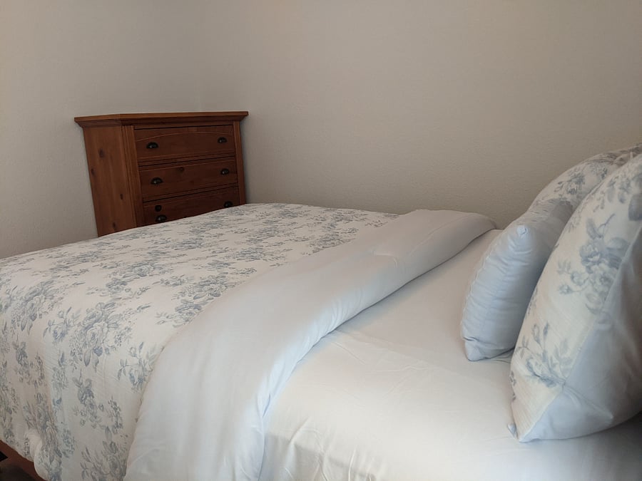 Bedroom also provides big dresser to store your things.
