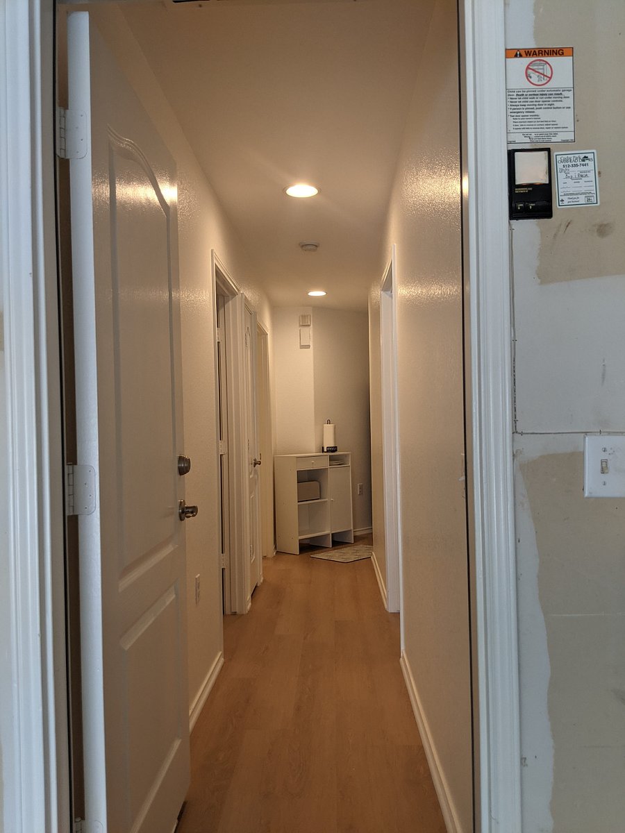 View to the suite from the main entrance.