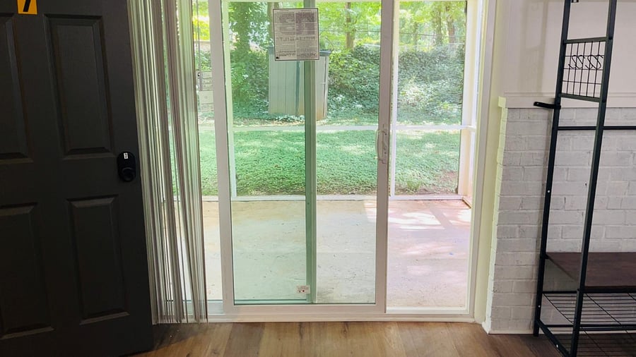 Covered and screened-in patio
