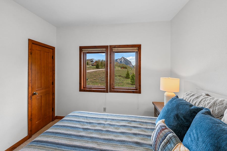 Bedroom 1 -  with view of Mt. Crested Butte 