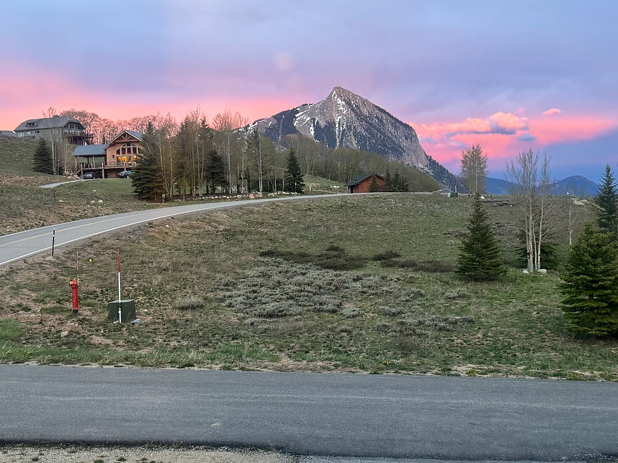 Mt. Crested Butte....your views from your bedroom window....the view never gets old!