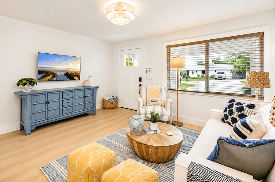 Open-concept living keeps everyone connectedperfect for traveling coworkers, couples, or longer stays.
