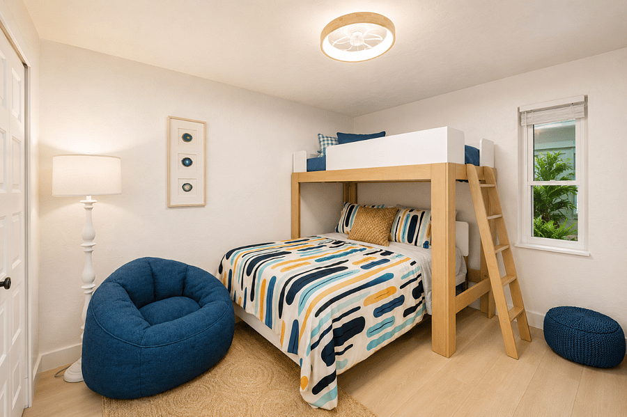 Flexible sleeping arrangements make this room perfect for families, visiting friends, or traveling healthcare teams.