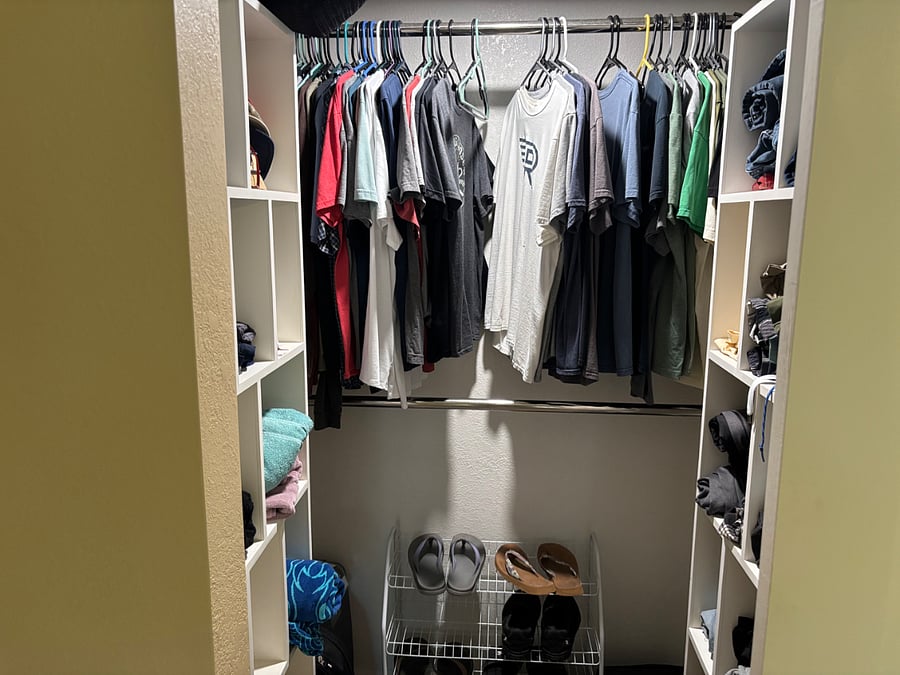 Build in master closet.