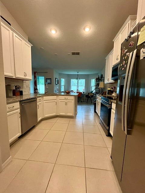 Large kitchen with all modern appliances