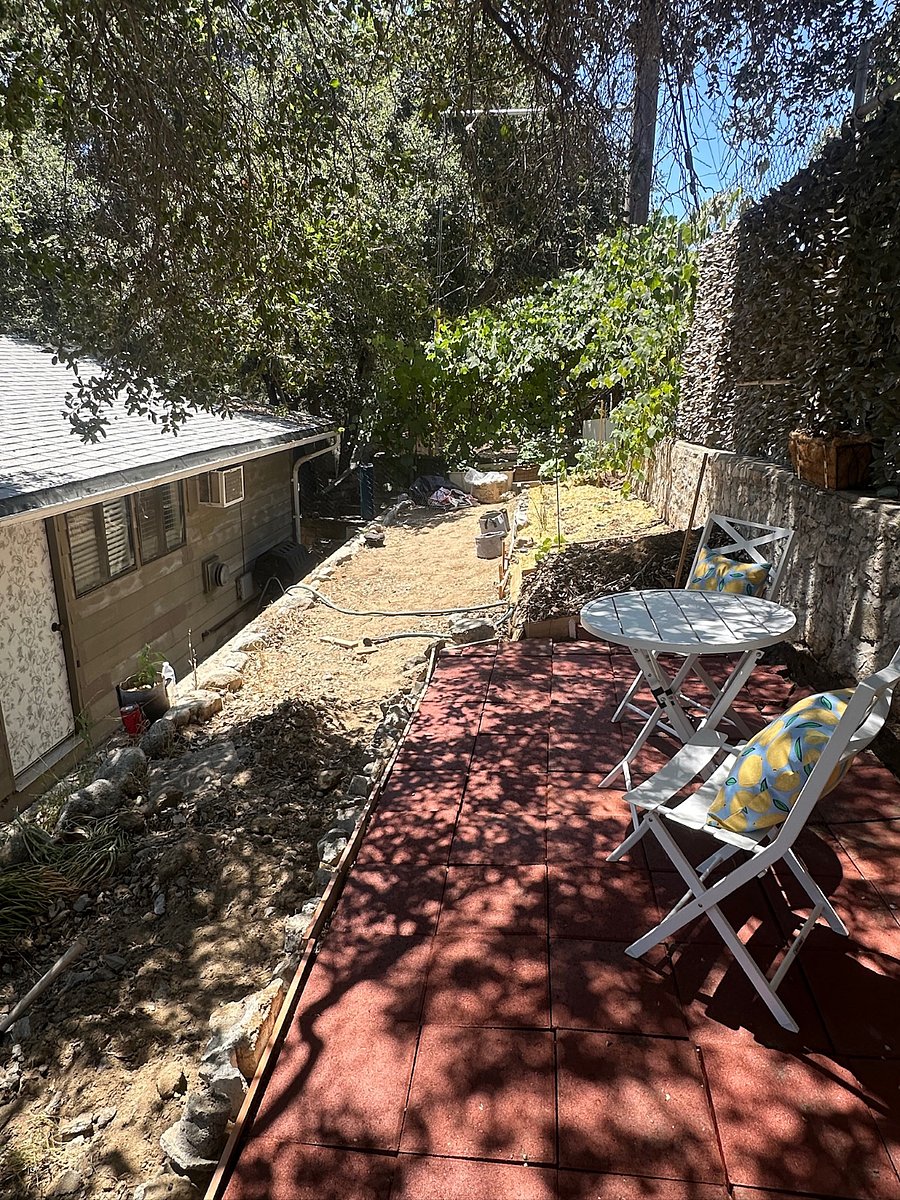 Terrace and garden area
