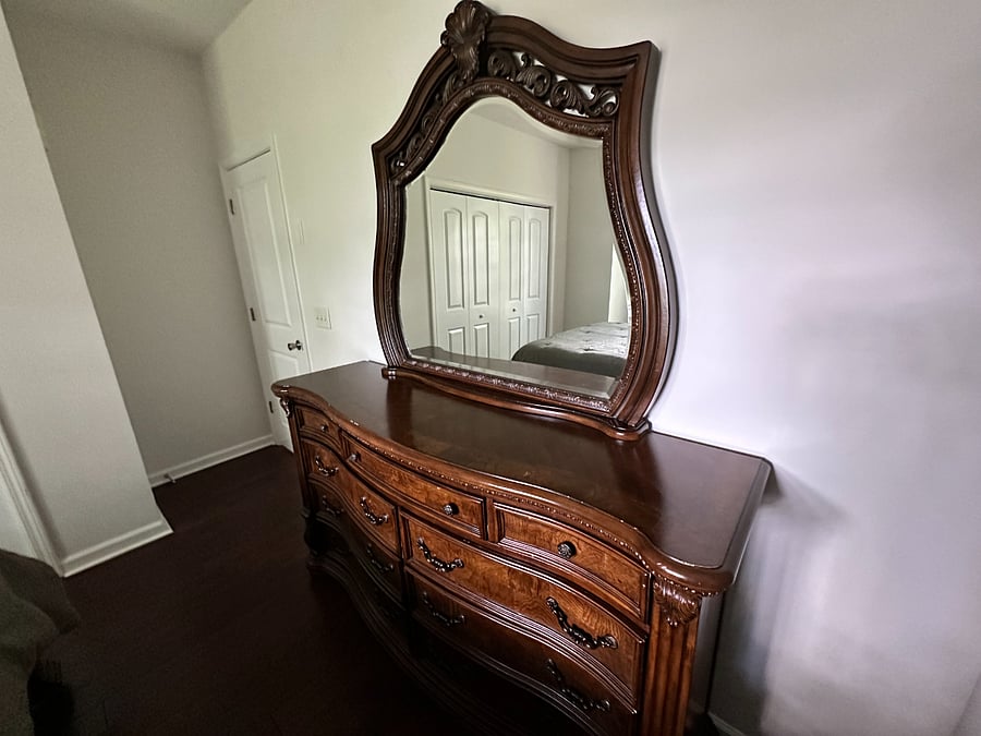 Large dresser in second bedroom.