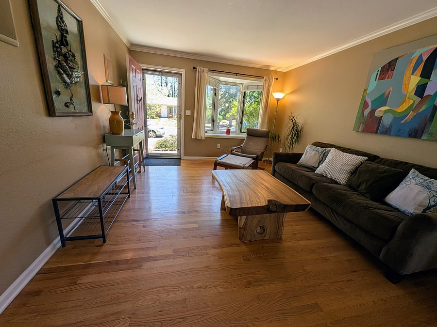 Looking back towards the front door.