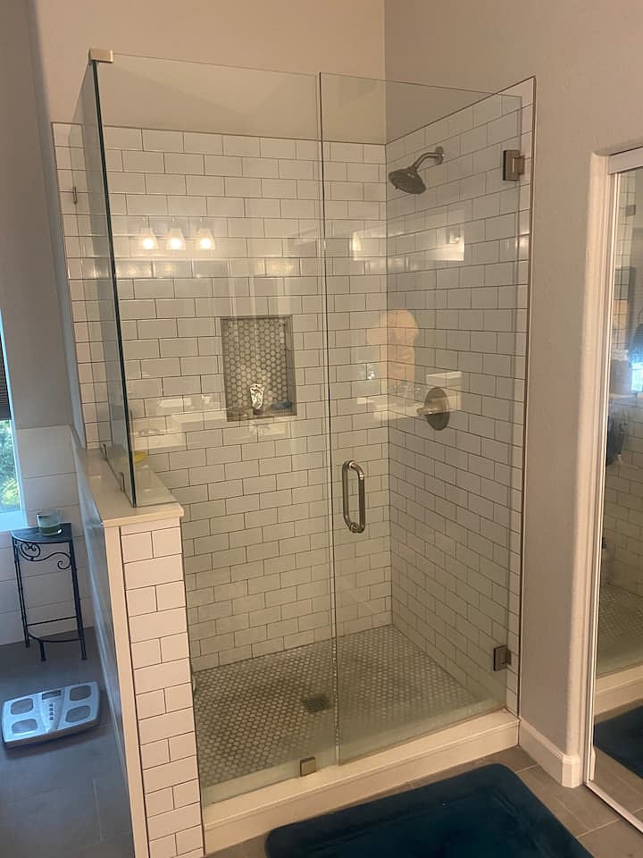 Master bathroom shower.
