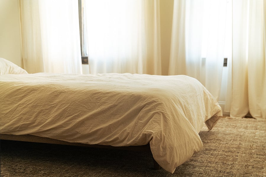 Second bedroom featuring a full-size bed with a brand-new mattressour personal favorite! It's incredibly comfortable and designed with two firmness options: one side is softer and the other is firmer, so you can choose the perfect level of comfort for a great night's sleep.