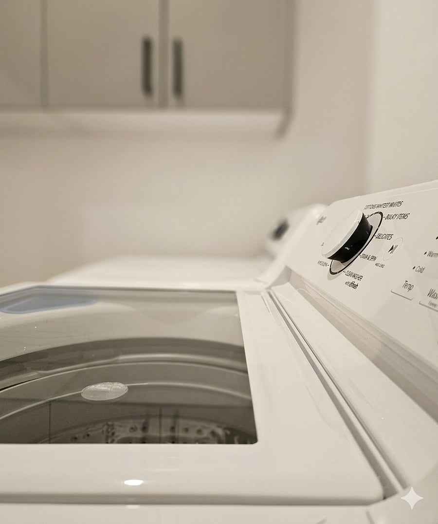 Washer & Dryer To Use At Your Convenience. 