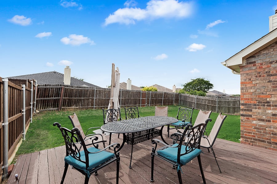 Step outside to your private deck oasis - comfortable seating under a cantilever umbrella by day (during non-windy days). The perfect place to relax, reconnect, and make memories.
