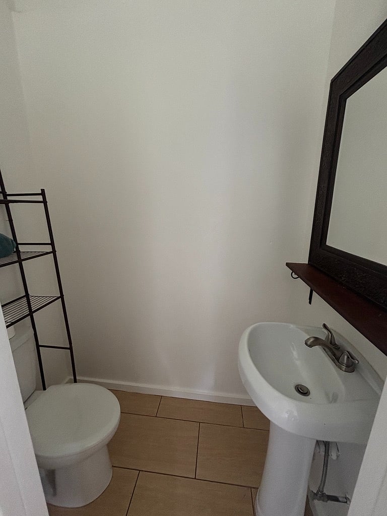 private half bathroom 
