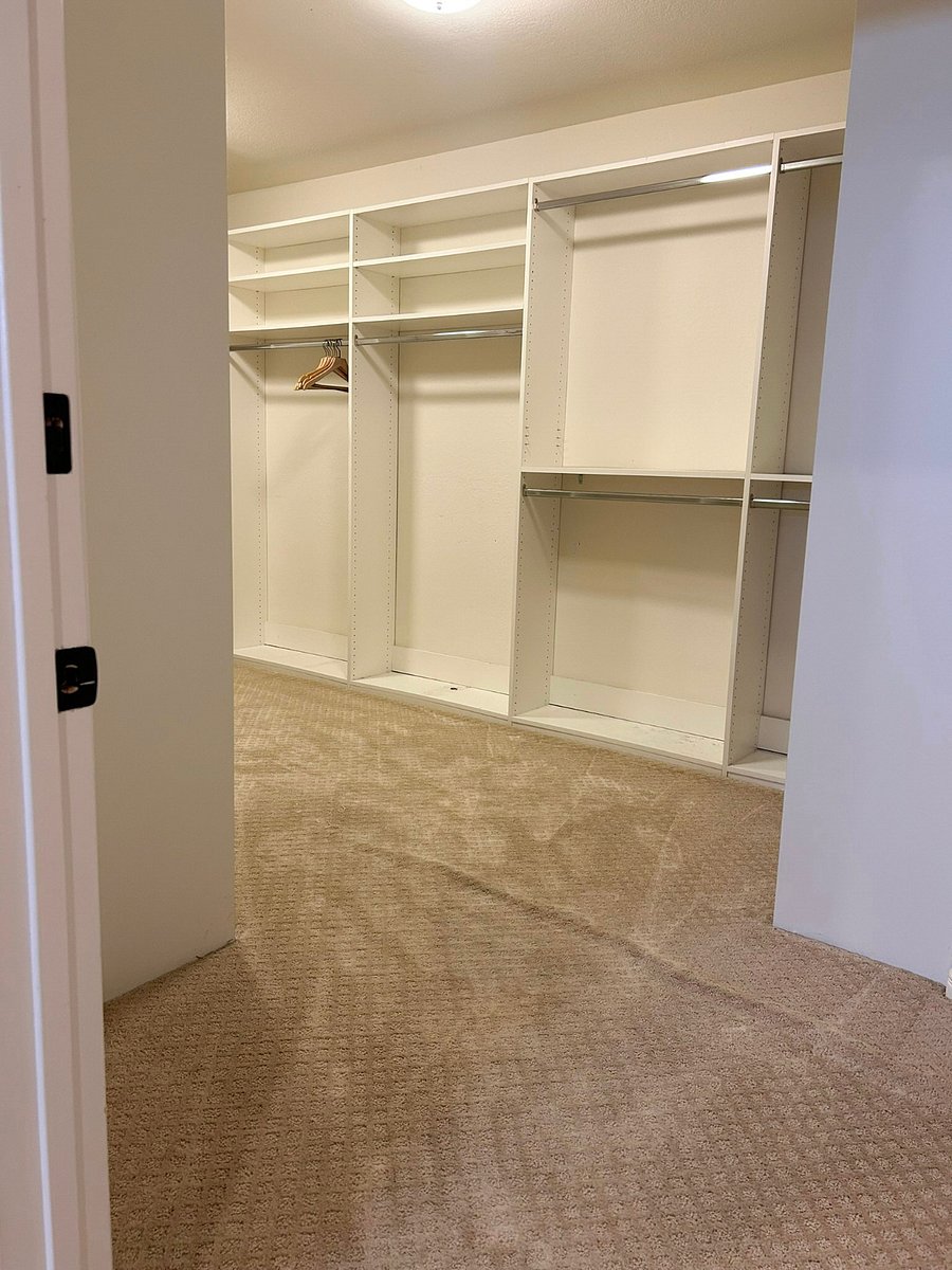 upstairs master closet