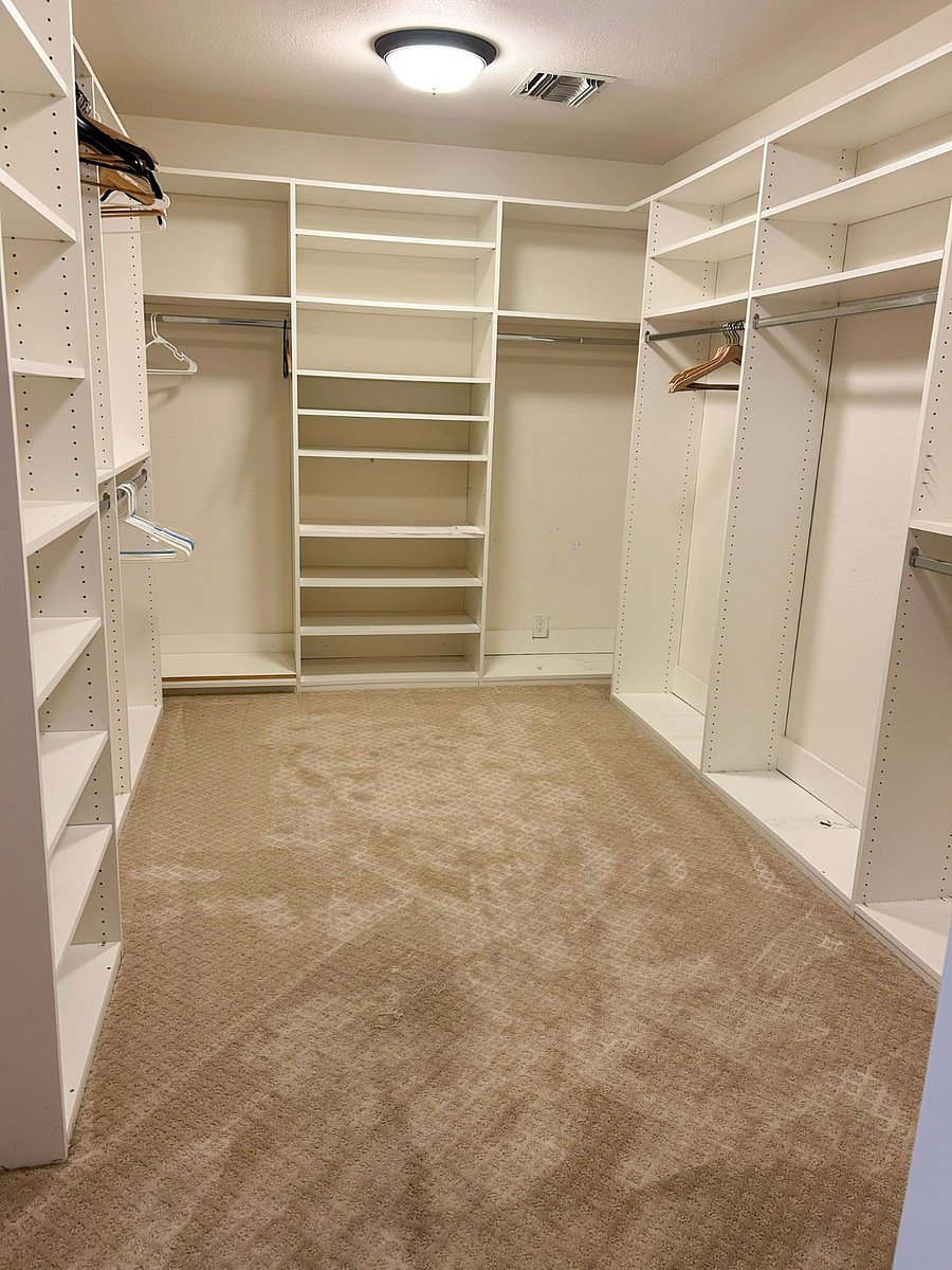 upstairs master closet