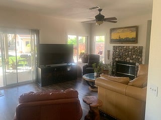 downstairs family room off kitchen