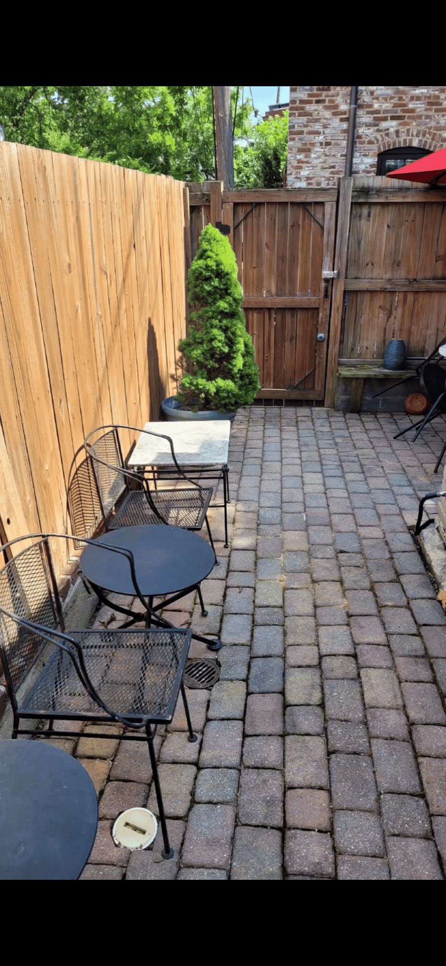 Rear patio