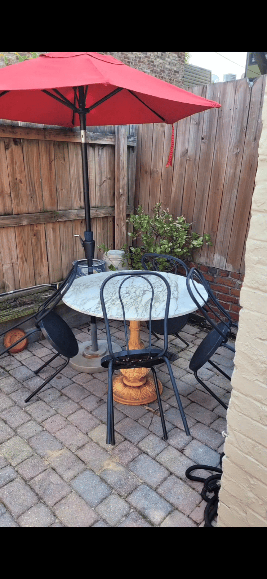 Rear patio