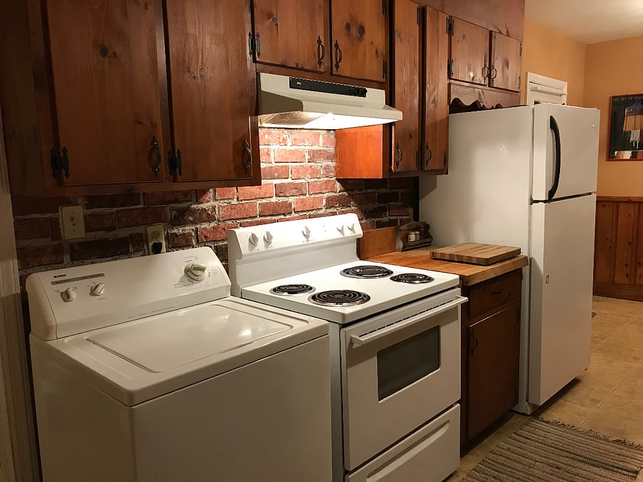 Kitchen, including washer