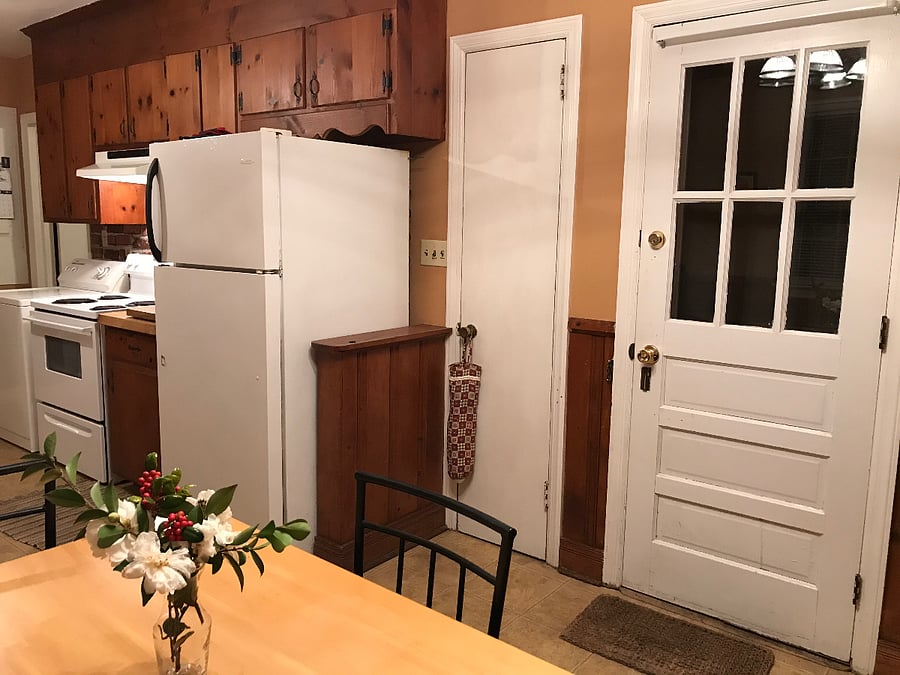 Kitchen and back door