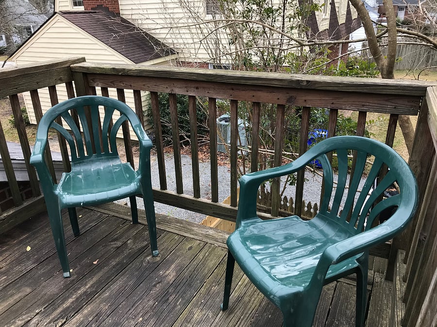 Elevated back deck