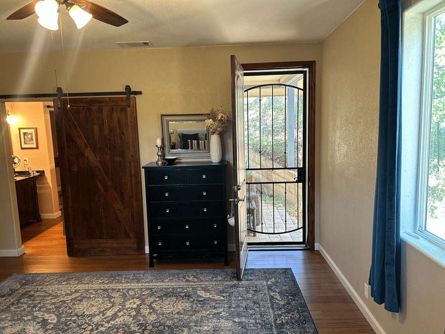 Master Suite has private porch