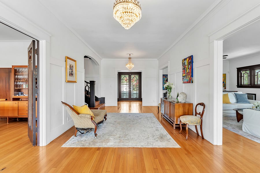 Foyer towards back door.