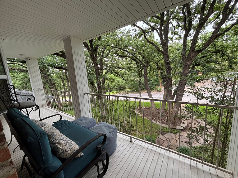 Balcony off of master bedroom