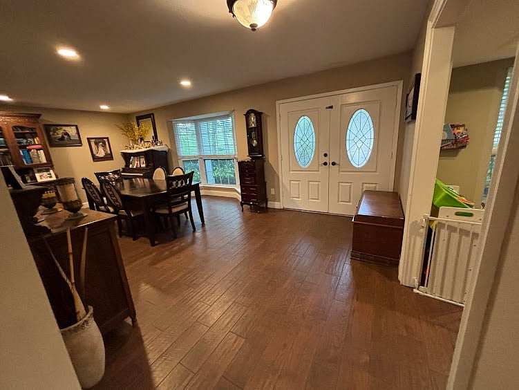 Entryway and Dining room