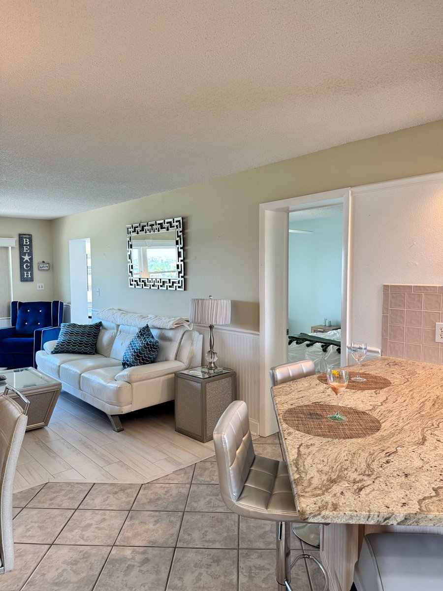 Island with two barstools
