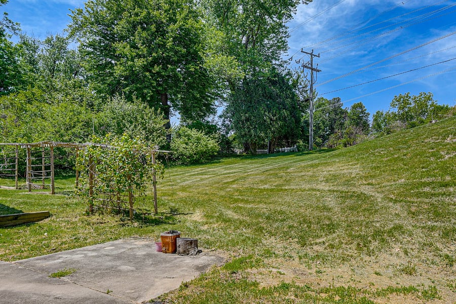 Huge backyard perfect for outdoor enjoyment.