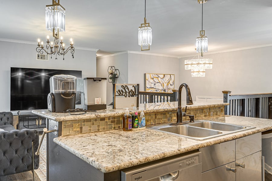 Open kitchen filled with beautiful natural light.