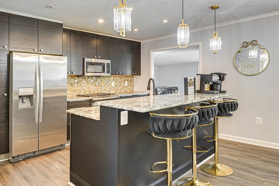 Open kitchen filled with beautiful natural light.
