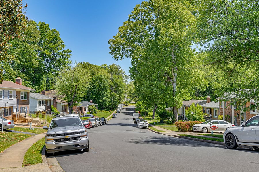 Driveway with 3-car parking space and plenty of street parking available