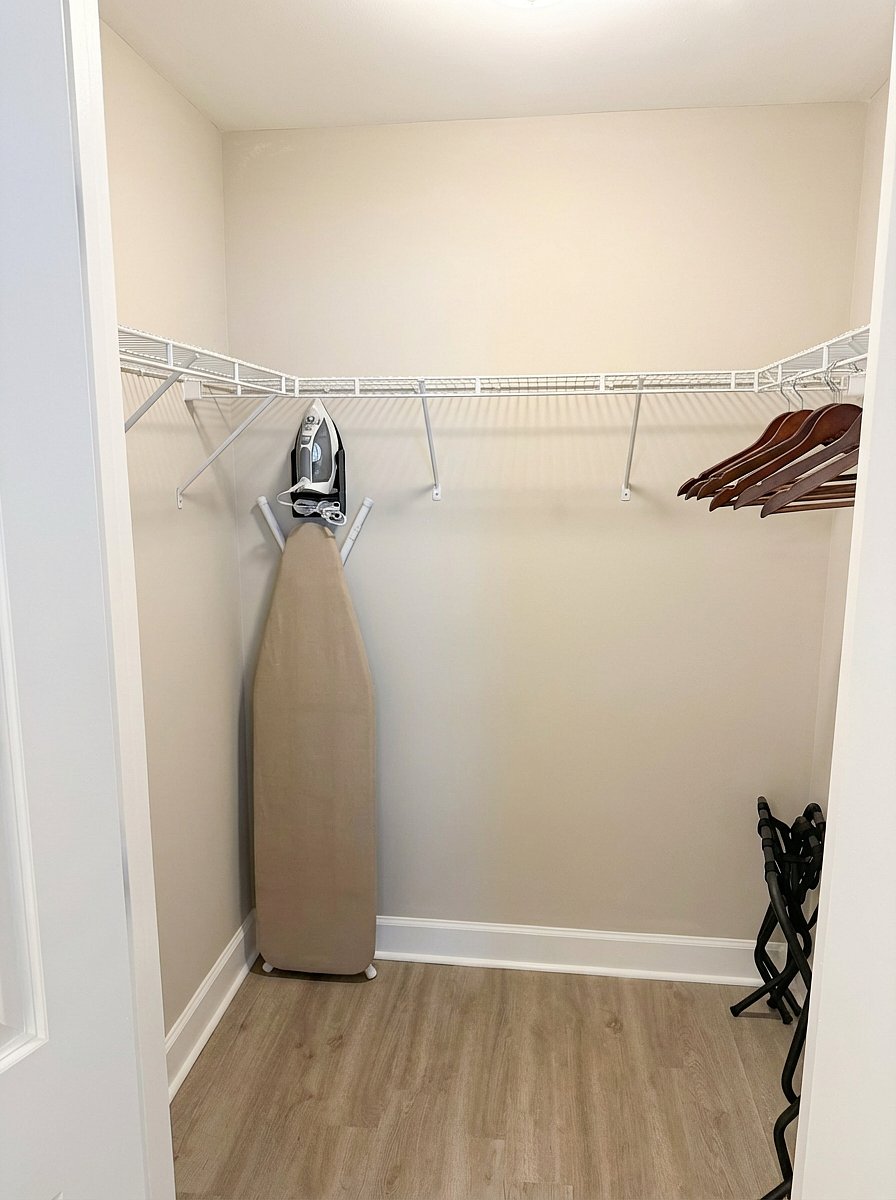 Main Bedroom Closet with Iron