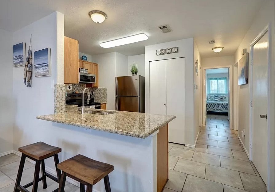 Kitchen Counter-Hallway