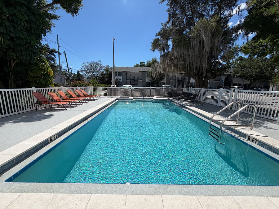 Outdoor complex pool