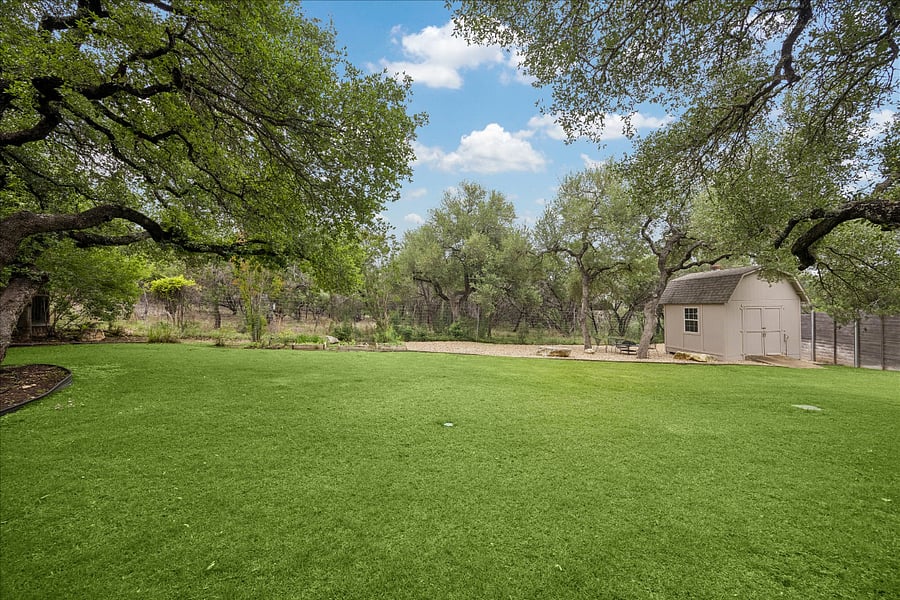 Spacious backyard and almost .4 acre. Shed for storage if needed or could be a kids clubhouse!