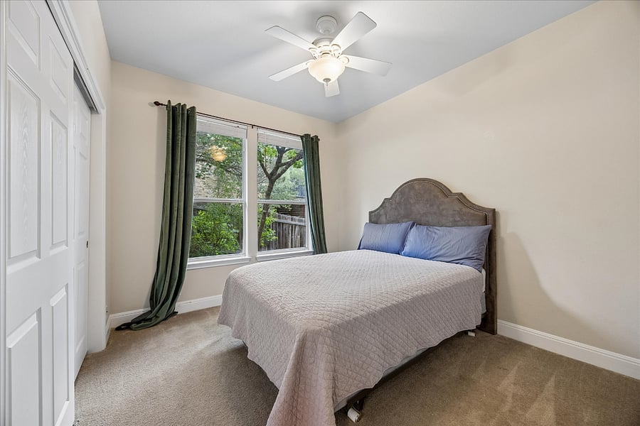 We've updated this room with new bedding, art, and a dresser since this photo was taken. 